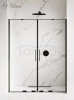 NEW TRENDY Drzwi prysznicowe przesuwne 140x200 SMART BLACK EXK-4119